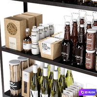 Kitchen decor set 13 3D Model Vray, Corona
