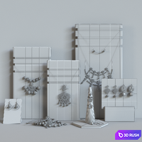 Jewelry display1 3D Model Vray