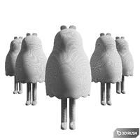 Boo Bear by Andrea Kang 3D Model Corona