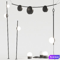 Vibia June Outdoor 3D Model Vray, Corona