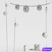 Vibia June Outdoor 3D Model Vray, Corona
