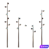Street Lamp Kongo M 3D Model Vray, Corona