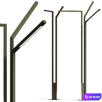 Vibia Palo Alto Outdoor Lamps 3D Model Vray, Corona