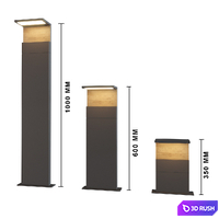 Street light set1 3D Model Corona