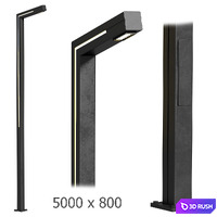 Street lights Archimet 3D Model Vray, Corona