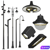 Street lights Archimet set 2 3D Model