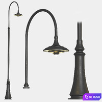 Street lights Archimet set 2 3D Model Vray, Corona
