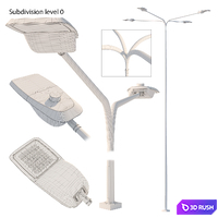 Street Lamp_Linden M 3D Model Vray, Corona