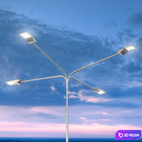 Street Lamp_Linden M 3D Model Vray, Corona