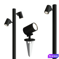 BAYVILLE SPIKE SPOT collection 3D Model Vray