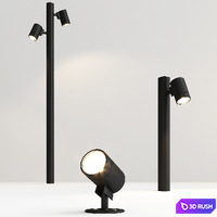 BAYVILLE SPIKE SPOT collection 3D Model Vray