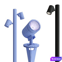 BAYVILLE SPIKE SPOT collection 3D Model Vray