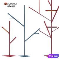 Blau tree lamp set 3D Model Vray, Corona