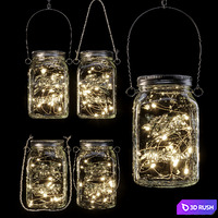 Solar hanging lamp 3D Model Vray, Corona