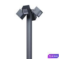 Set of outdoor spotlights H-6m 3D Model Corona