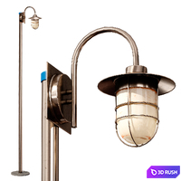 Street park lamp 3D Model Vray, Corona