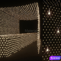 Material garland grid 3D Model Vray, Corona