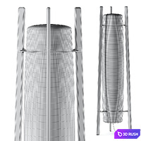 B.lux Inn Side Outdoor Floor Lamp 3D Model Vray, Corona
