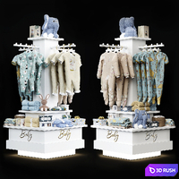child store hanger 10 3D Model Vray, Corona