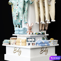 child store hanger 10 3D Model Vray, Corona