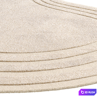 Tufted Halle Rug 3D Model Corona