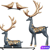 Deer decor 3D Model Corona