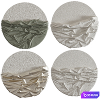 Decorative set of art paintings 10 3D Model Vray, Corona