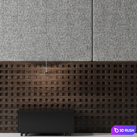 Headboard N3 3D Model Vray, Corona