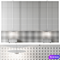 Headboard N3 3D Model Vray, Corona
