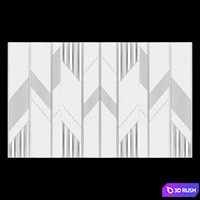 Wall panel 22 3D Model Vray