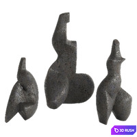 Ceramic sculptures 3D Model Corona