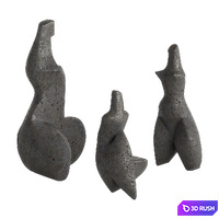 Ceramic sculptures 3D Model Corona