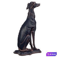Dog Statue 3D Model Vray