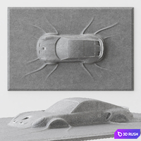 Abstract sculpture Porsche 911 GTS 3D Model