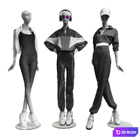 Sportswear on mannequins 002 3D Model Corona