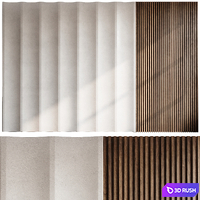 Headboard 3d Wall Panel 07 3D Model Vray, Corona