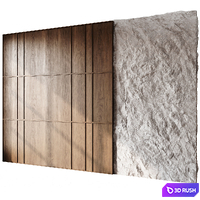 Headboard 3d Wall Panel 09 3D Model Vray, Corona