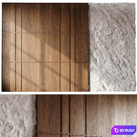 Headboard 3d Wall Panel 09 3D Model Vray, Corona