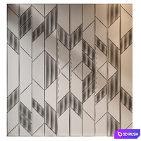 Wall panels | set 239 3D Model Vray