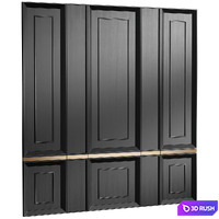 Wall panels 04 | Classic Wall Panels 3D Model Corona