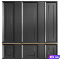 Wall panels 04 | Classic Wall Panels 3D Model Corona