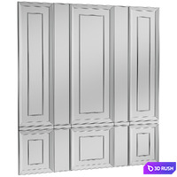 Wall panels 04 | Classic Wall Panels 3D Model Corona