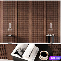Wall 3D Panel 04 3D Model Vray, Corona