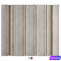 Wall Panel Decor 61 3D Model Vray, Corona