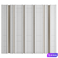 Wall Panel Decor 61 3D Model Vray, Corona