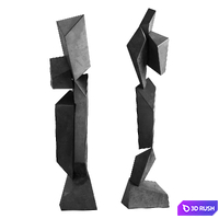 408 interior sculptures 15 minimalistic abstract modern angular artwork 01 3D Model Vray, Corona