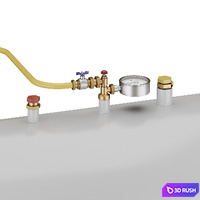 Ground gas tank 3D Model Corona