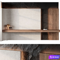 Wall 3D Panel 07 3D Model Vray, Corona