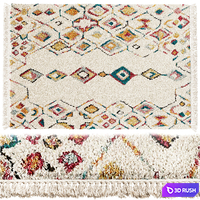 Colored carpet in the Berber style Taneti from LA REDOUTE INTERIEURS 3D Model Corona
