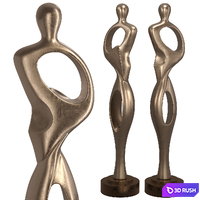 Contour Modern Figure Floor Sculpture 3D Model Corona